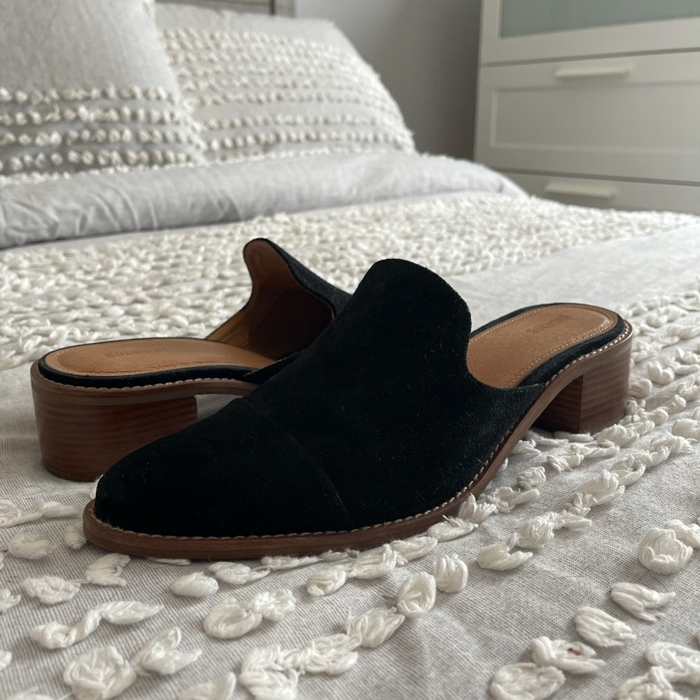 Soludos black Venetian Mules